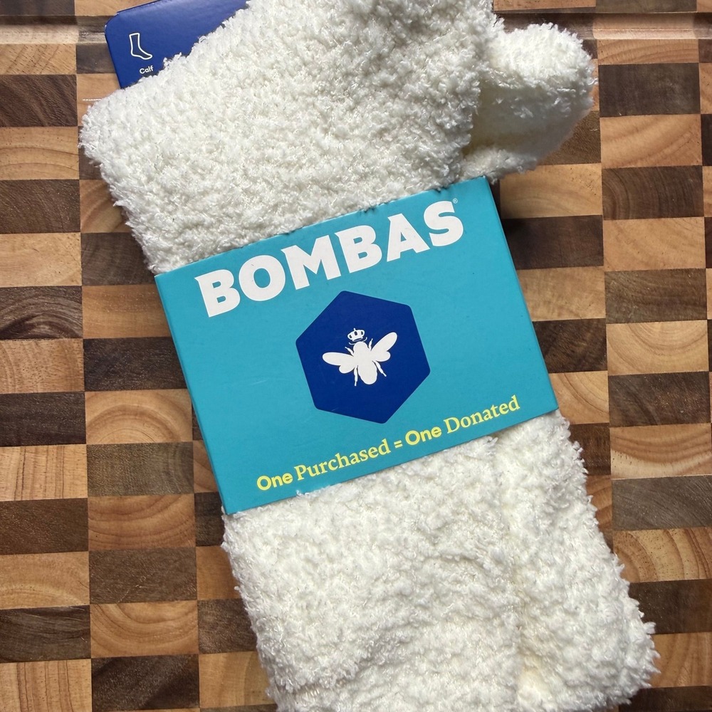 Bombas Fuzzy Calf Socks NWT